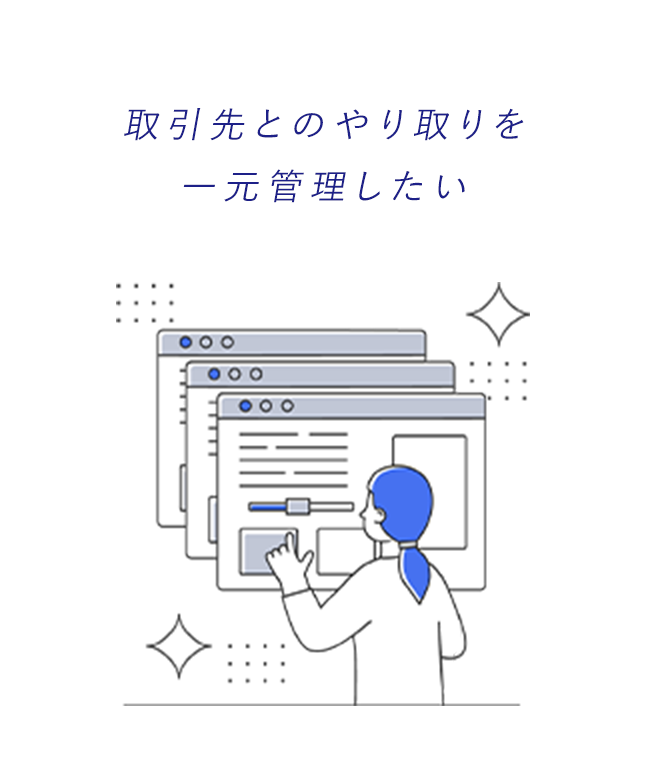 取引先とのやり取りを一元管理したい